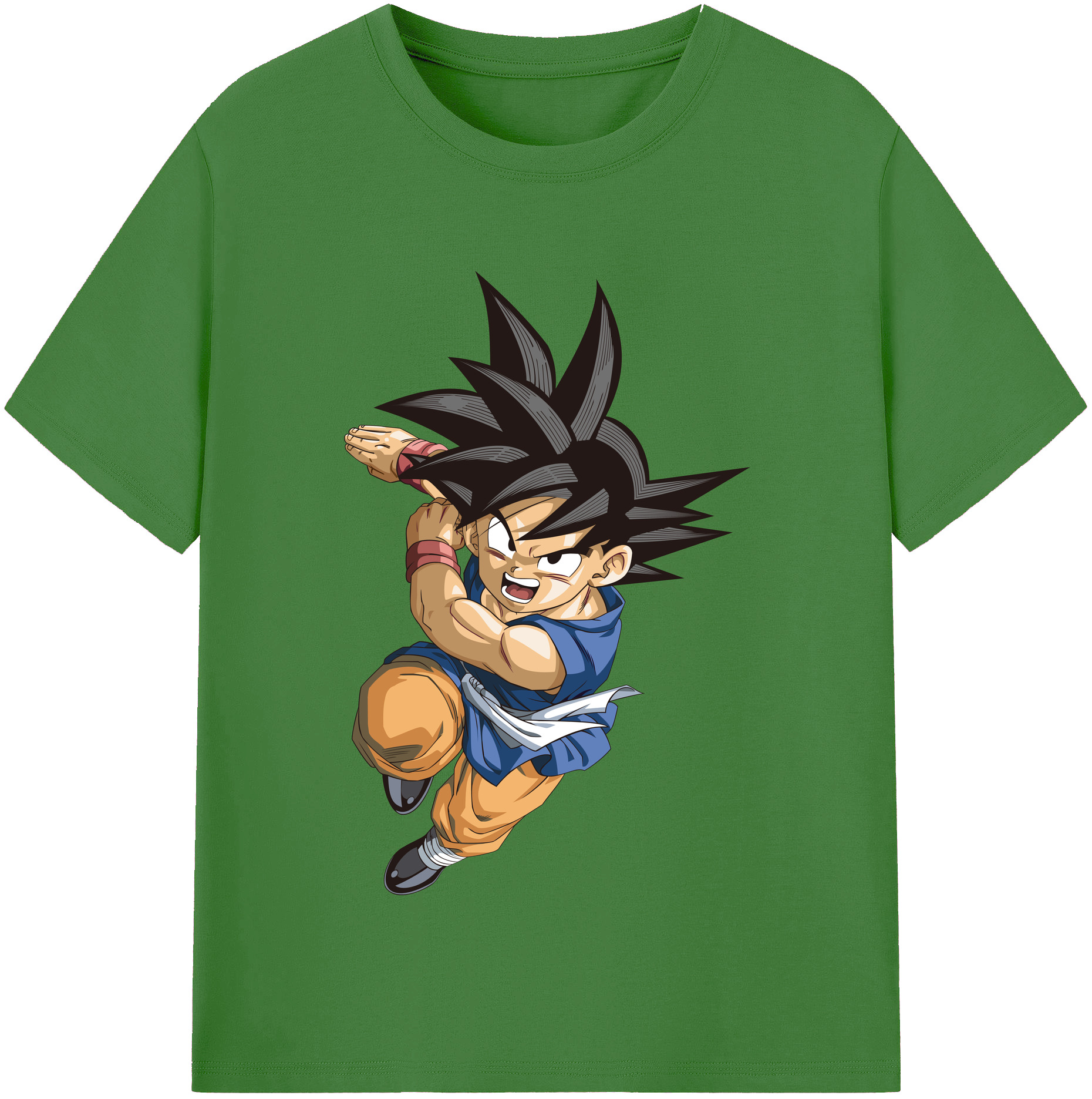 （画像用） ドラゴンボール 孫悟空（そん ごくう）Son Goku カカロット DRAGON BALL Kakarotto レディースカジュアルプリントTシャツ（綿100％）
